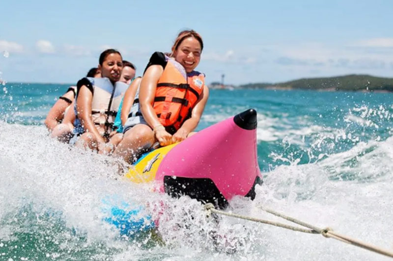 Banana-ride-on-beach